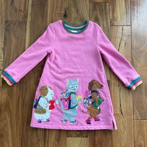 Mini Boden cozy sweatshirt dress 5-6 never worn!